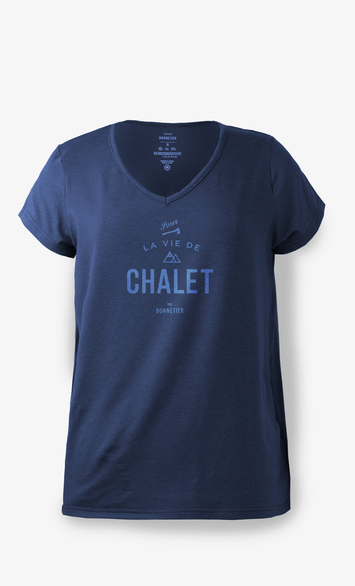 Women's Navy T-shirt - Chalet