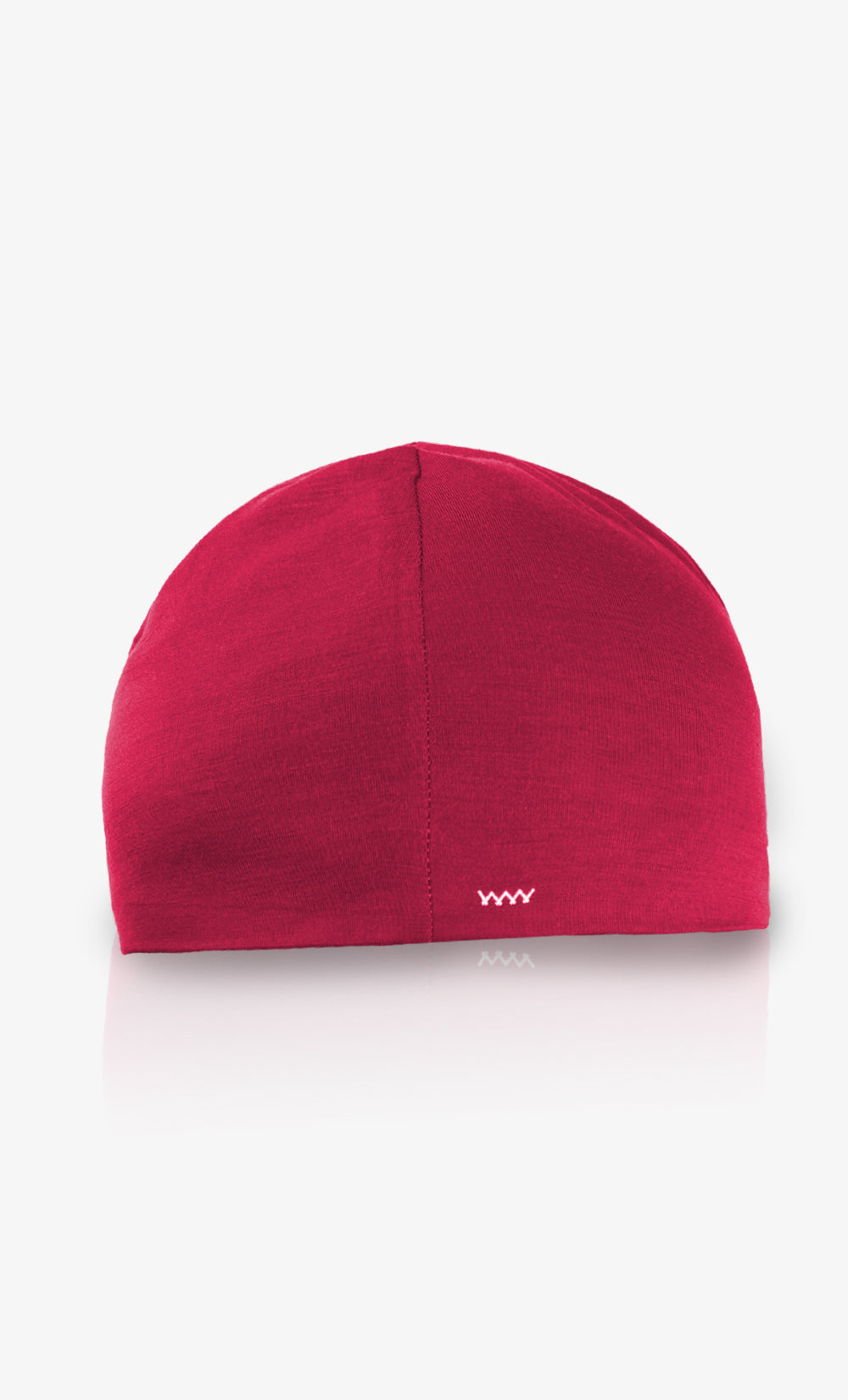 100% Merino Double Beanie - Cherry