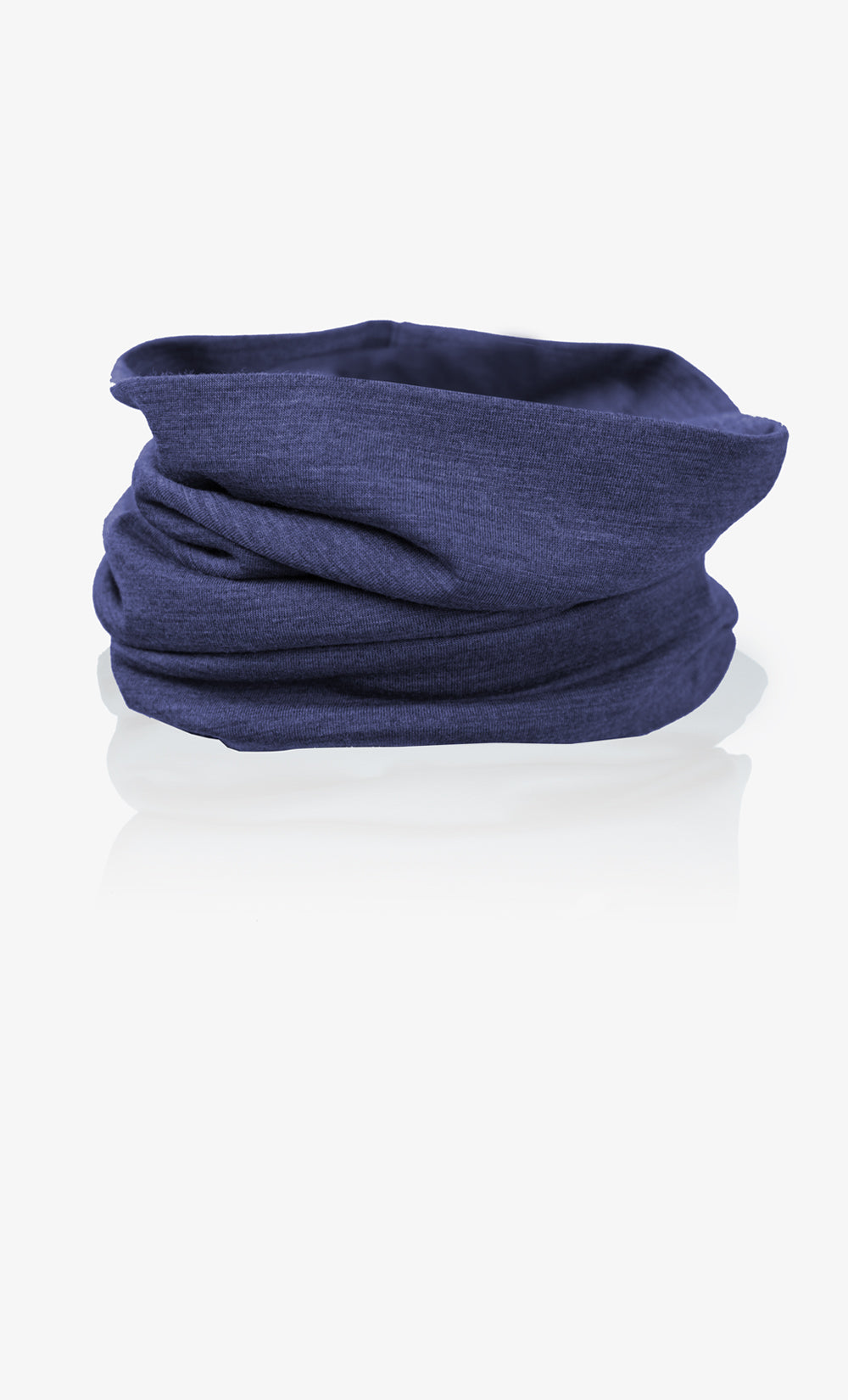 Cache-Cou double 100 % Mérinos Bleu Nuit