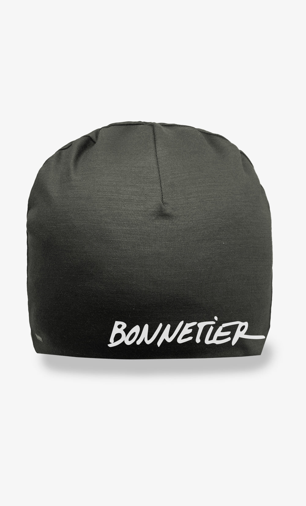 100% Merino Wool Double Beanie - Olive BONNETIER