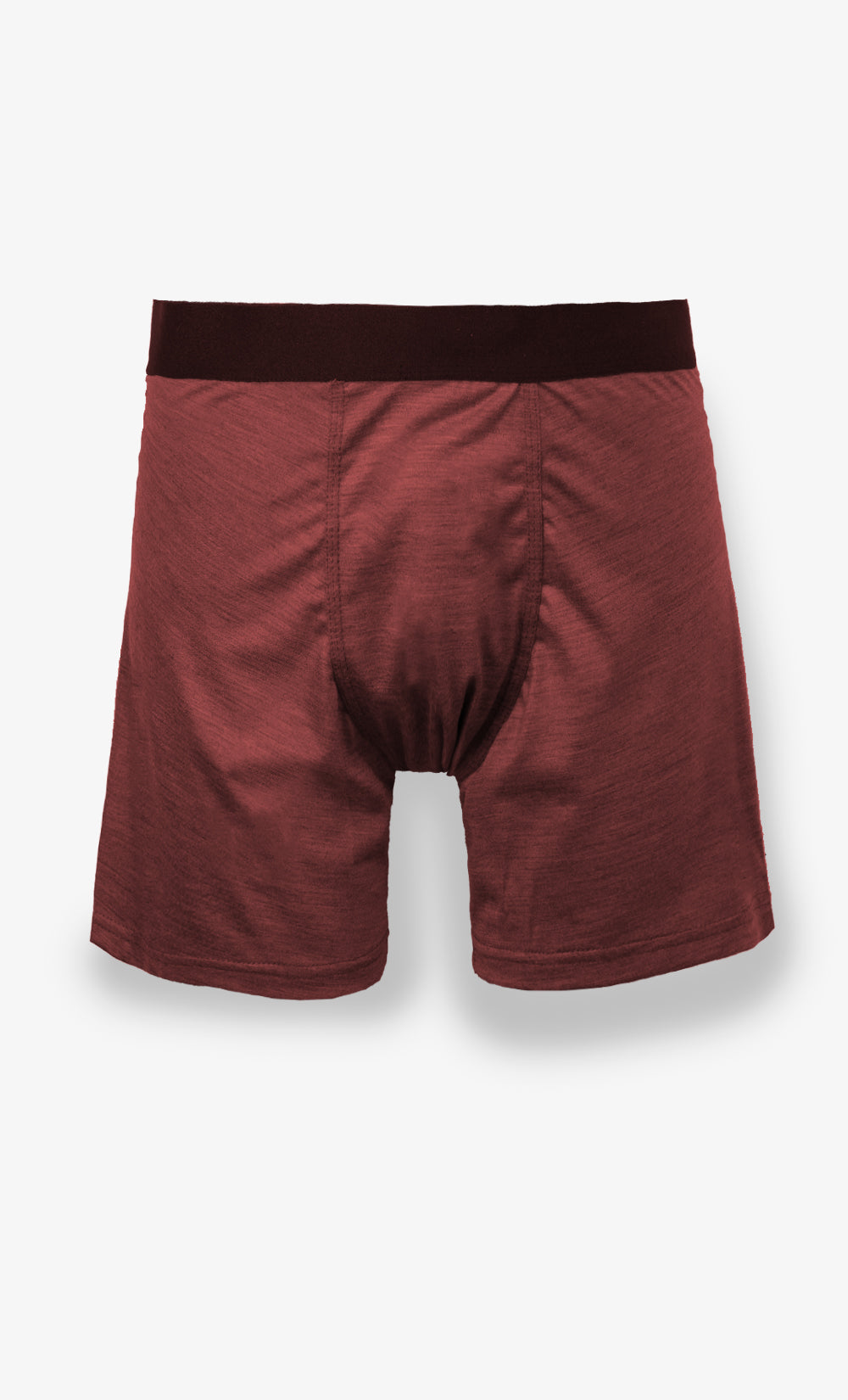 Boxer 100% Merino 146gsm, couleur rouge orange, BONNETIER