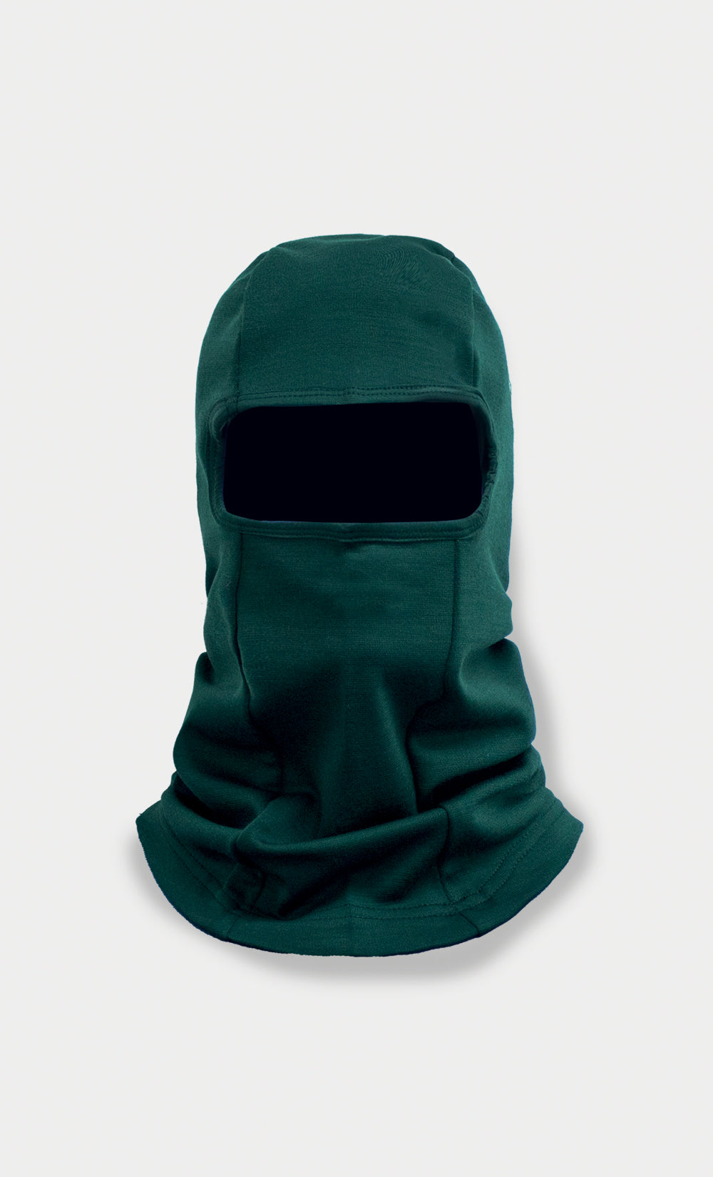 Dark Green Merino Balaclava