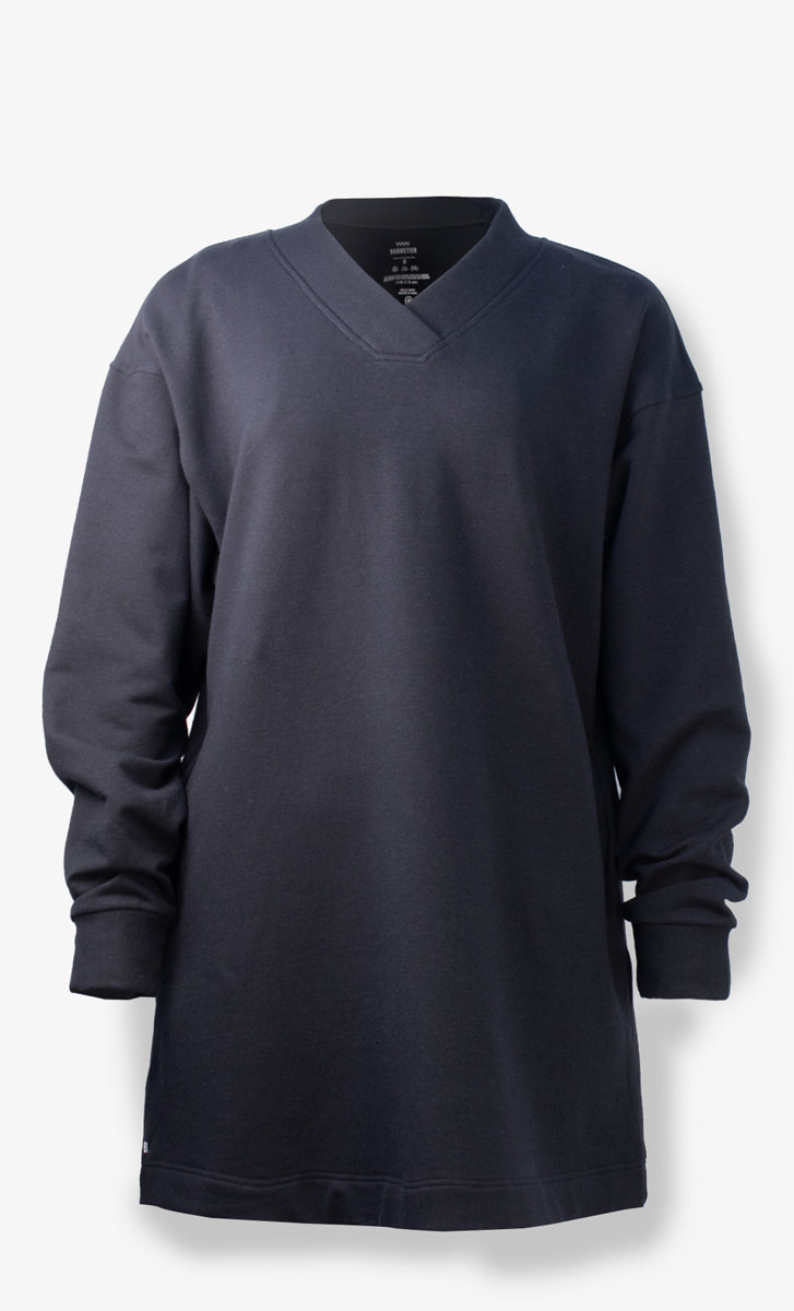 Black Tencel Fleece Dress - Bear