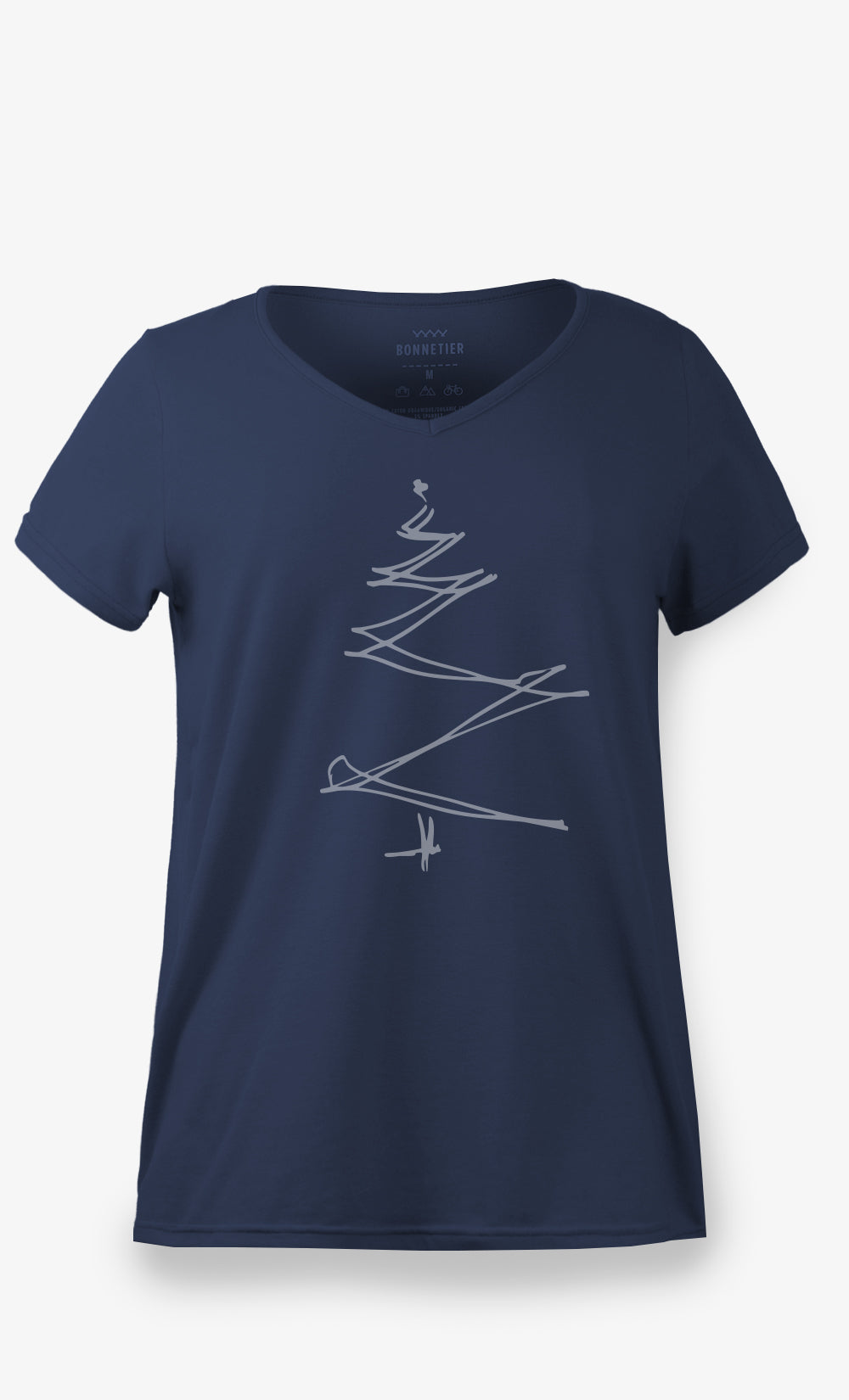 Women's Navy T-Shirt - Fir Green