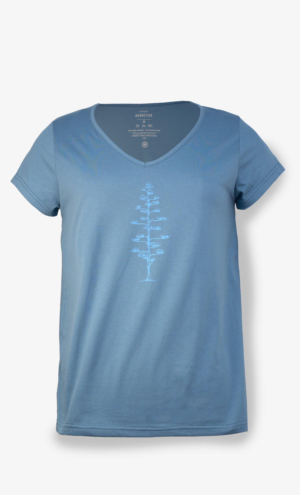 Women's Turquoise T-Shirt - Hinoki Tree