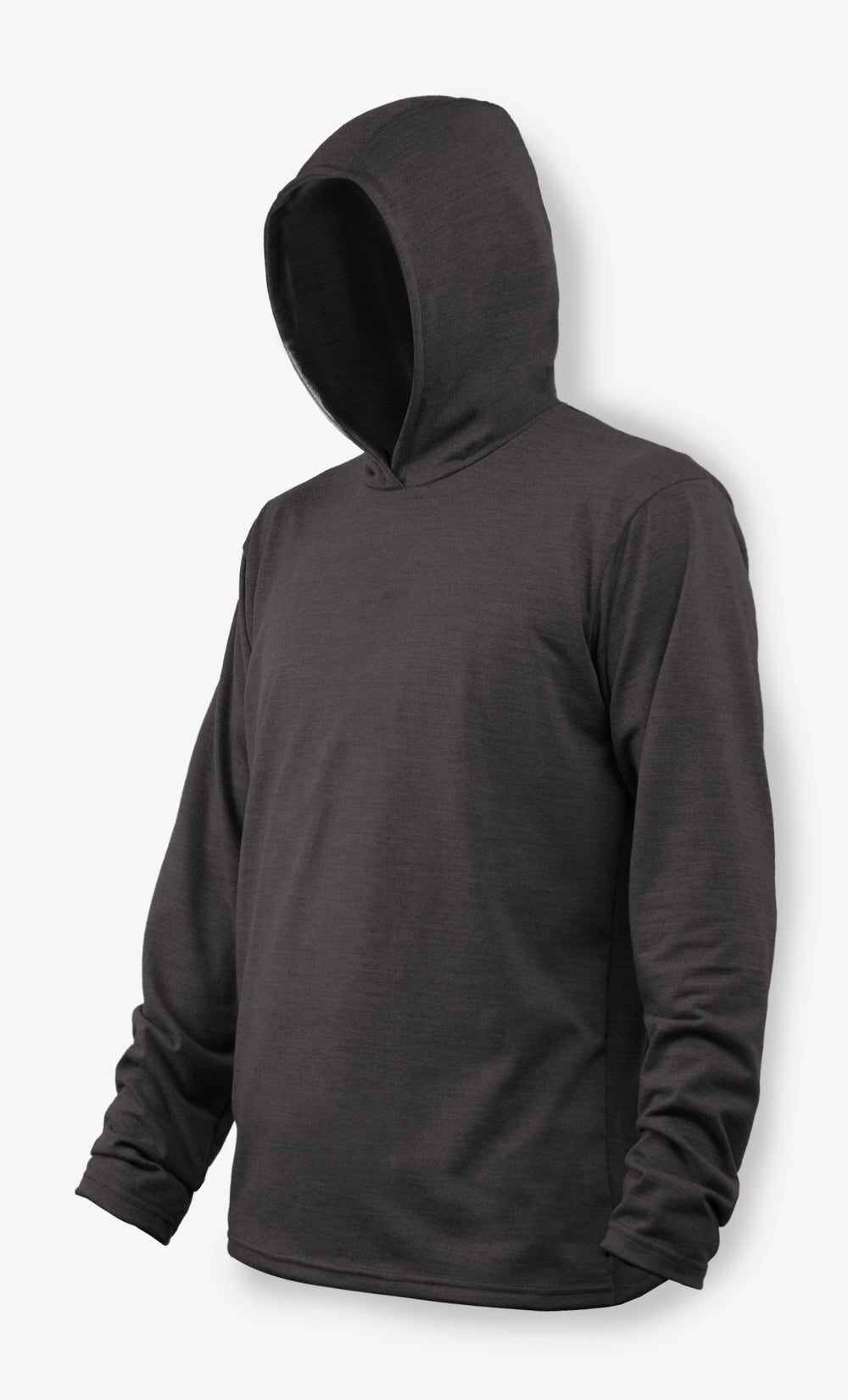 Capuchon Homme Mérinos Flanelle Noir