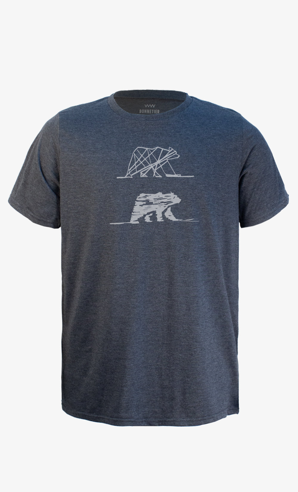 Men's Charcoal T-Shirt - Two Bears