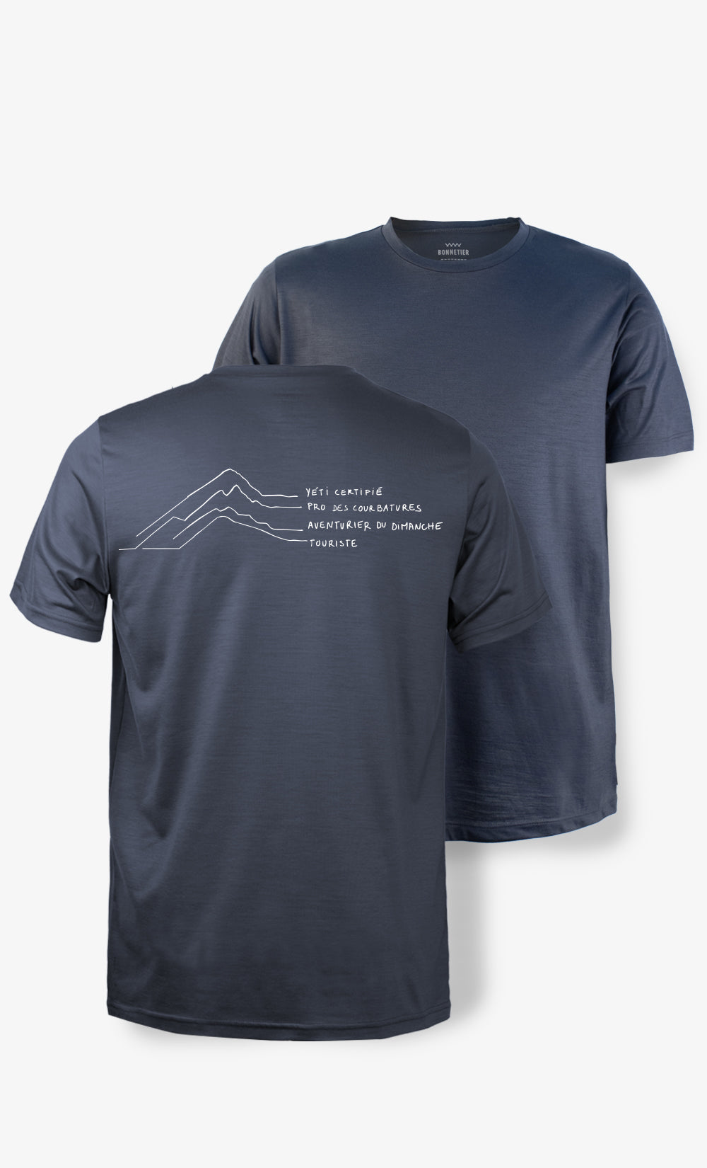 Men's Ultra-Light Charcoal Merino WoolT-Shirt - Yeti