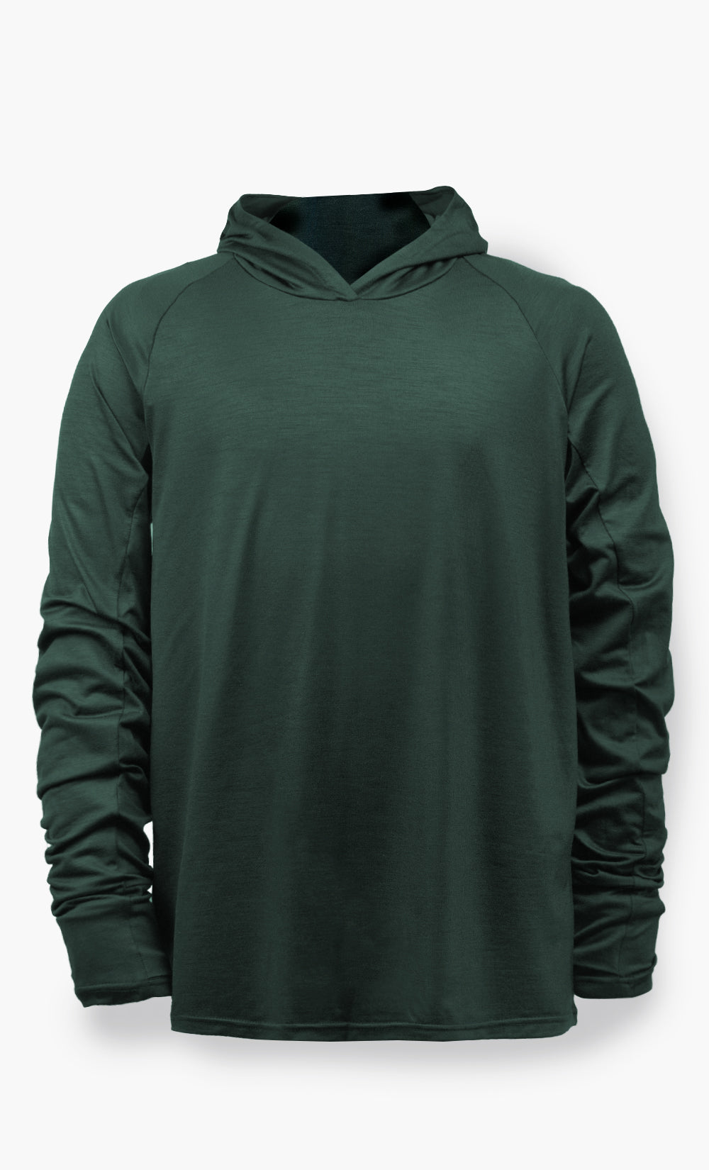 Mérino Hoodie Stretchwool™ Homme- Vert Foncé