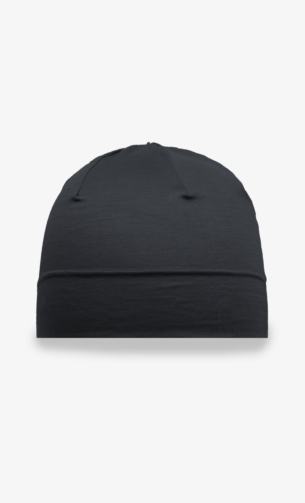 Bonnet Army Hat noir en laine mérinos extensible, coupe ajustée et fabrication canadienne.