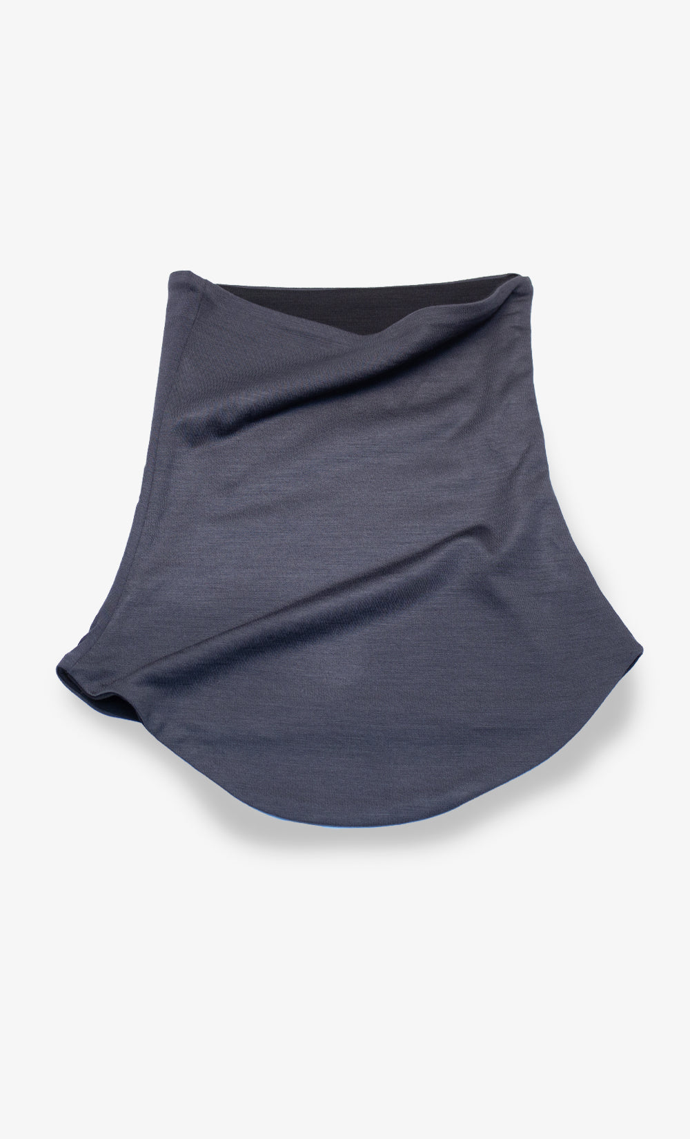 Cache-cou bavette en laine mérinos couleur charbon 280 GSM, chaud et respirant, fabriqué au Canada.