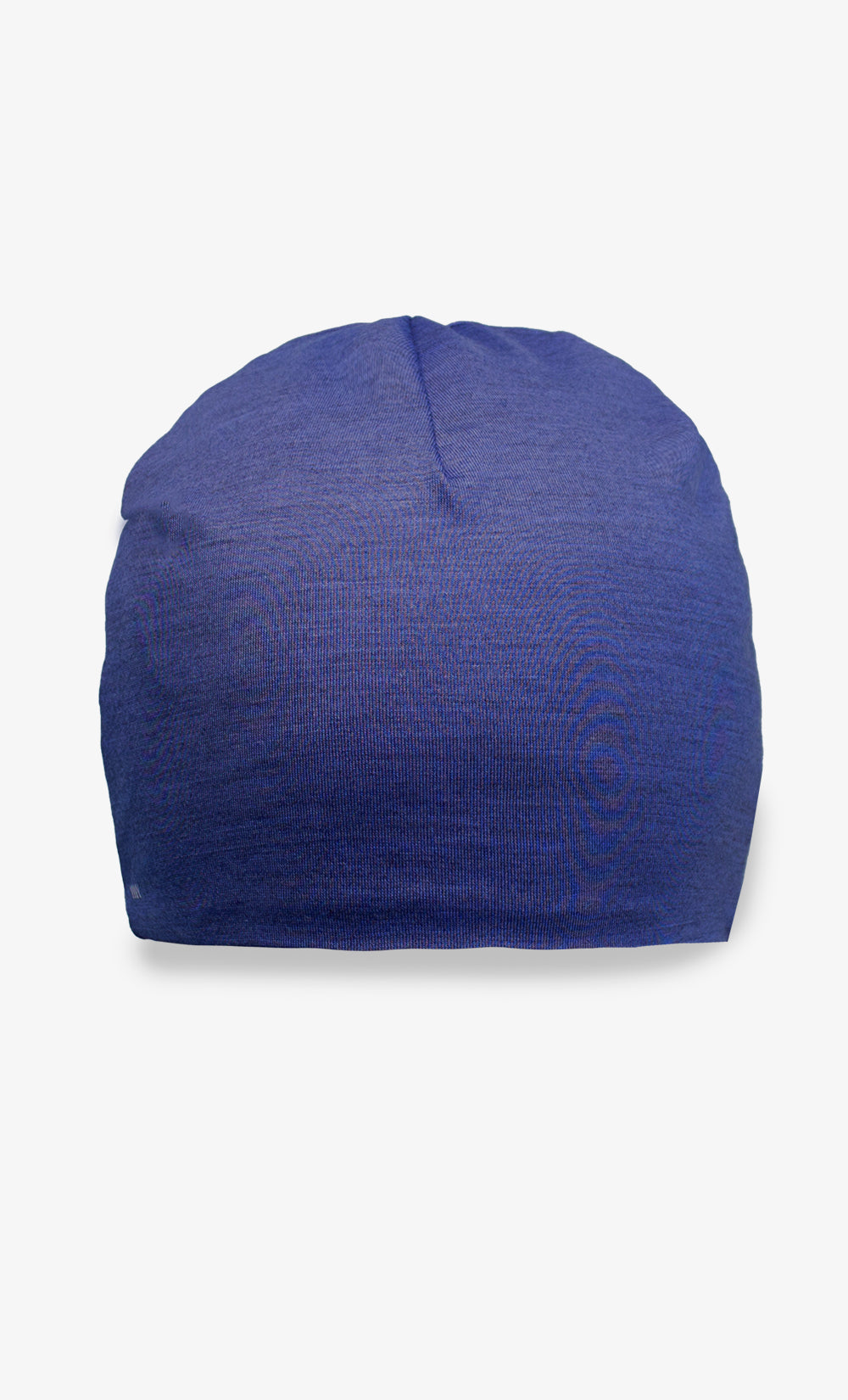 Bonnet double bleu chiné en 100 % laine de mérinos BONNETIER fabriqué au Canada.
